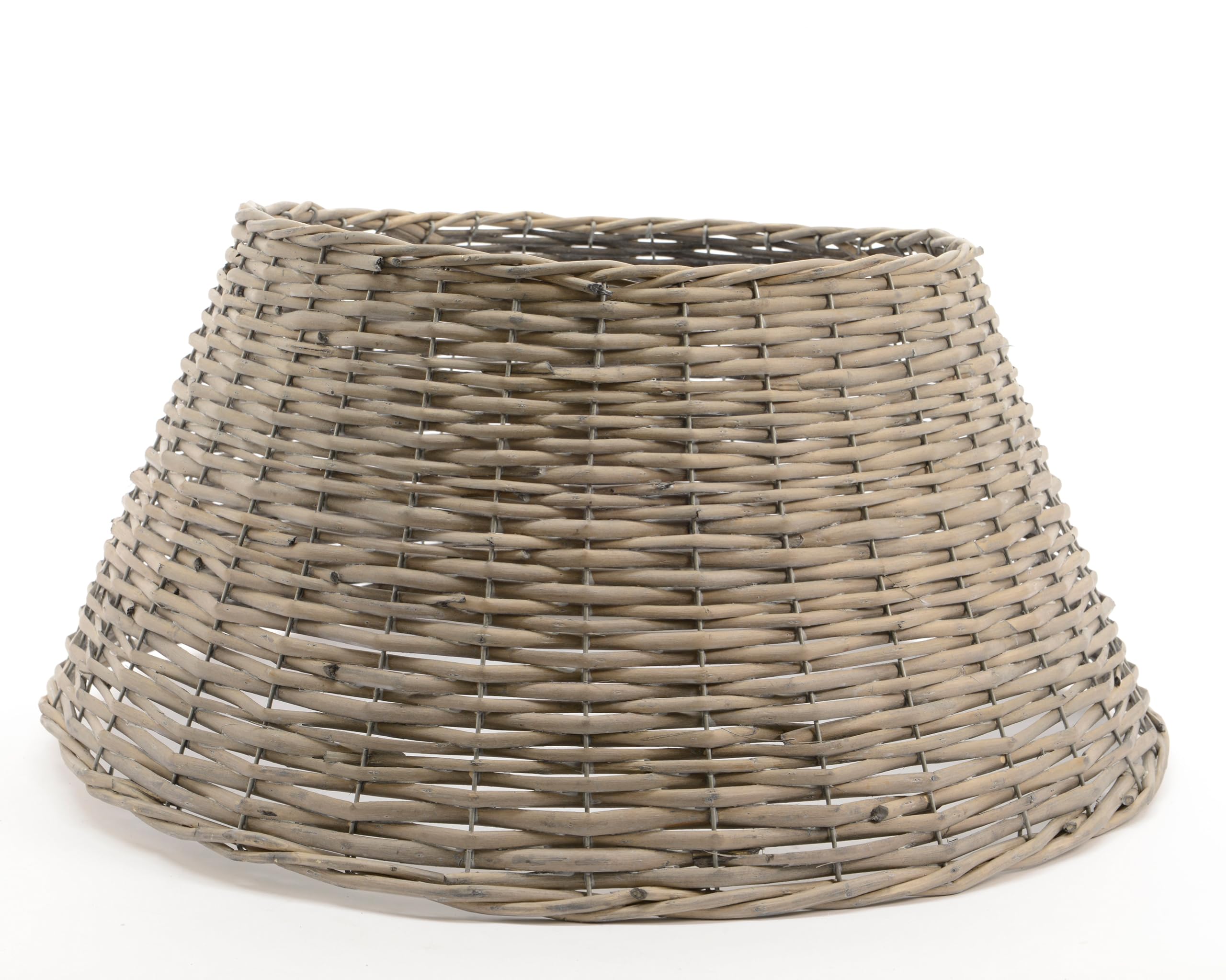 Everlands Grey Round Wicker Christmas Tree Skirt Tree Decor Base Floor Basket 57Cm X 28Cm from B&Q