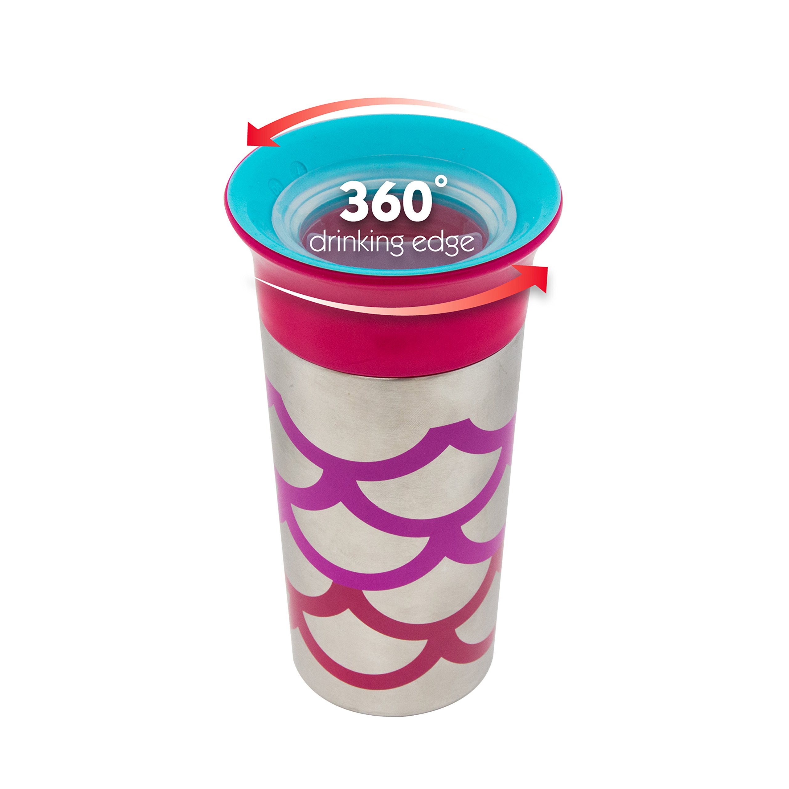 Sassy Stainless Steel 360 Grow Up Cup Spout Less Sippy