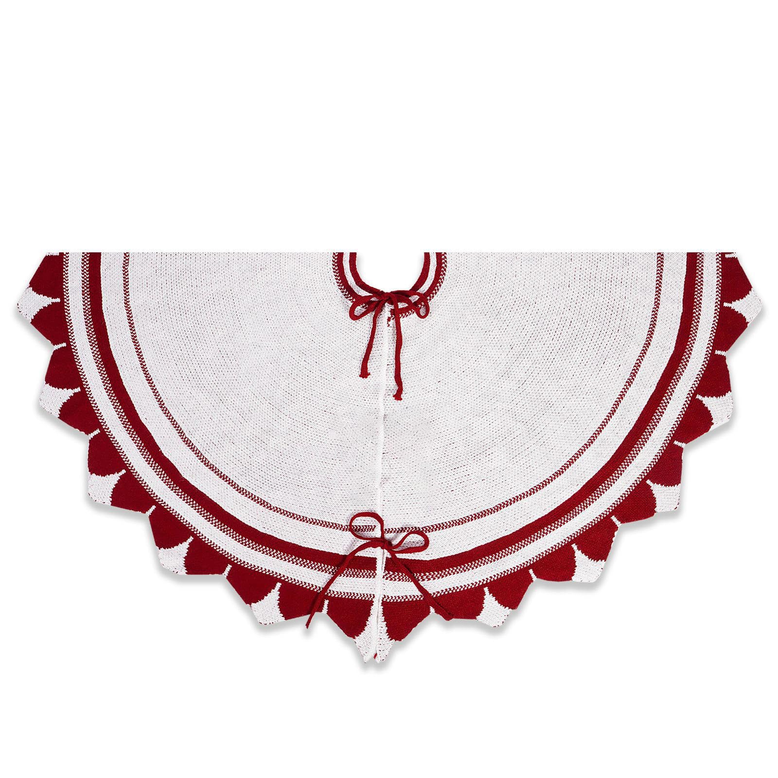 Christmas Tree Skirt with Bowknot Stylish Trees Carpet Decoration Home Ornament Colorful Festives Tree Accessories Creative Festival Decorative Accessories