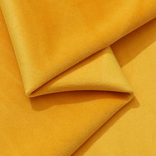 Miniatura 14 de Tela de tapicería de terciopelo, lujosa, suave para decoración del hogar, sofá, silla, proyectos de cojín (negro, 1 yarda)