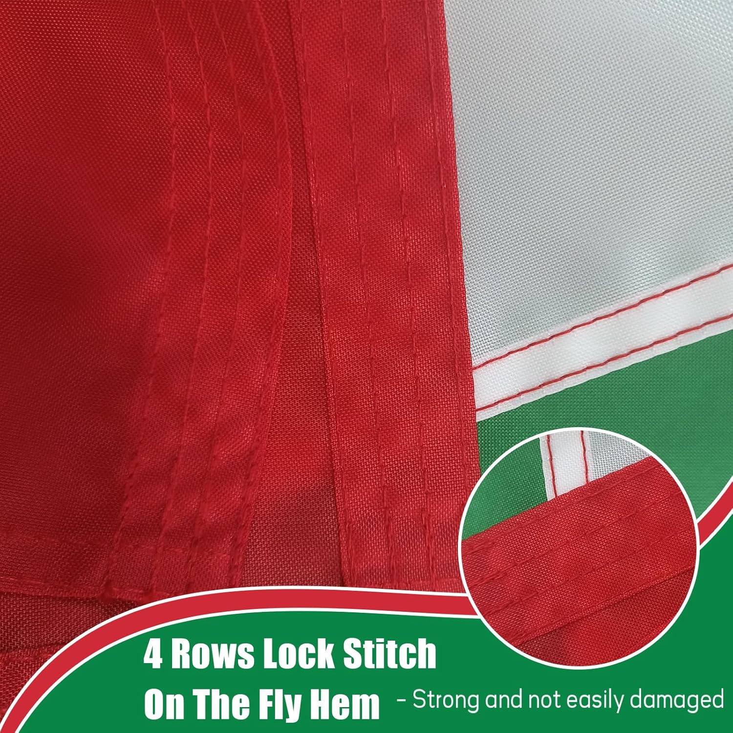 Italian Flag 12x18 Inches Outdoor Small Italian National Boat Flags Vivid Color Italy Flag with 2 Brass Grommets - Image 6