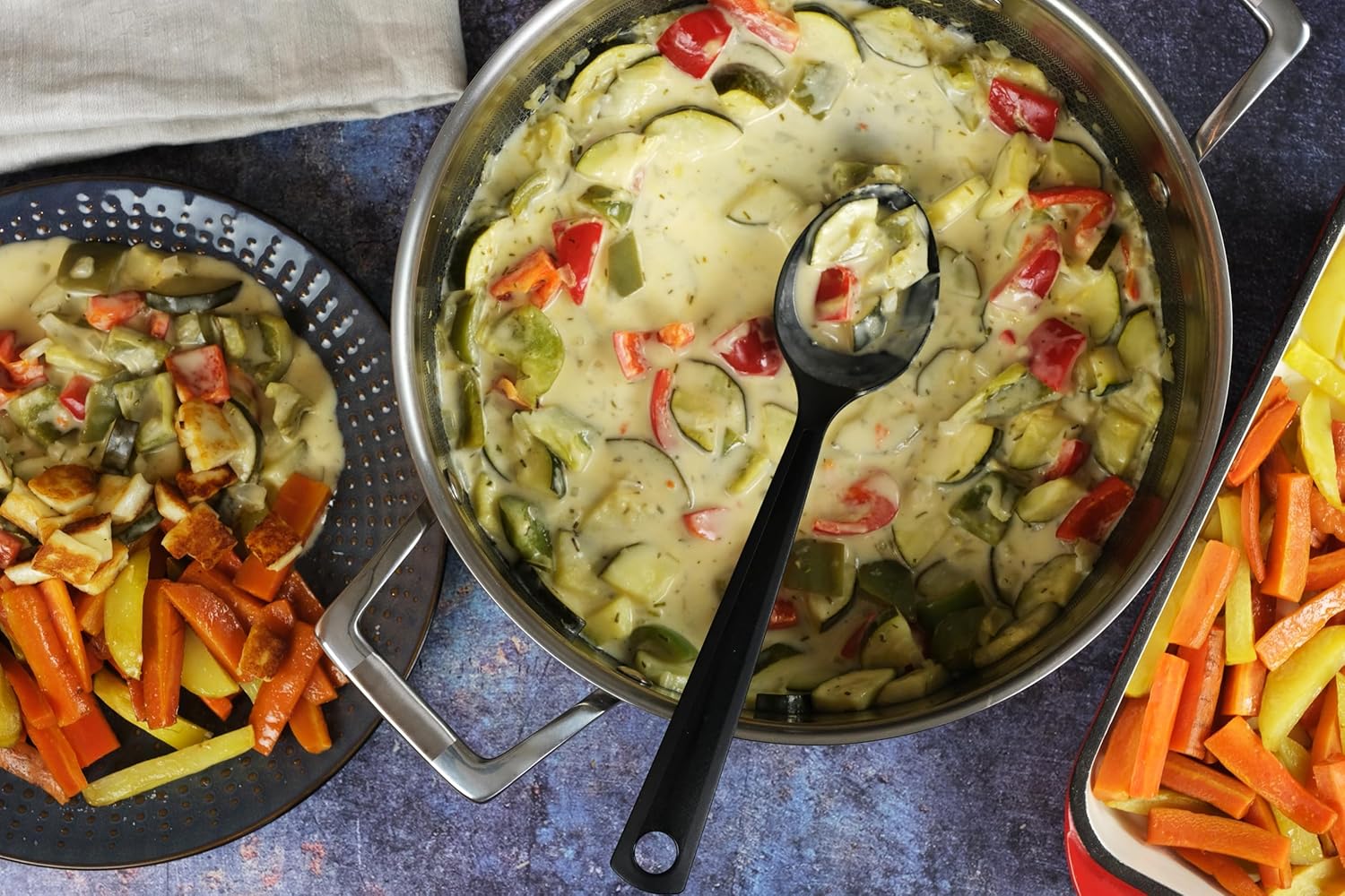 Crucible Cookware Hybrid Nonstick Frying Pan, 11-Inch, Tri-ply Stainless Steel + Tempered Glass Lid, Compatible with All Cooktops (5.28 qt)