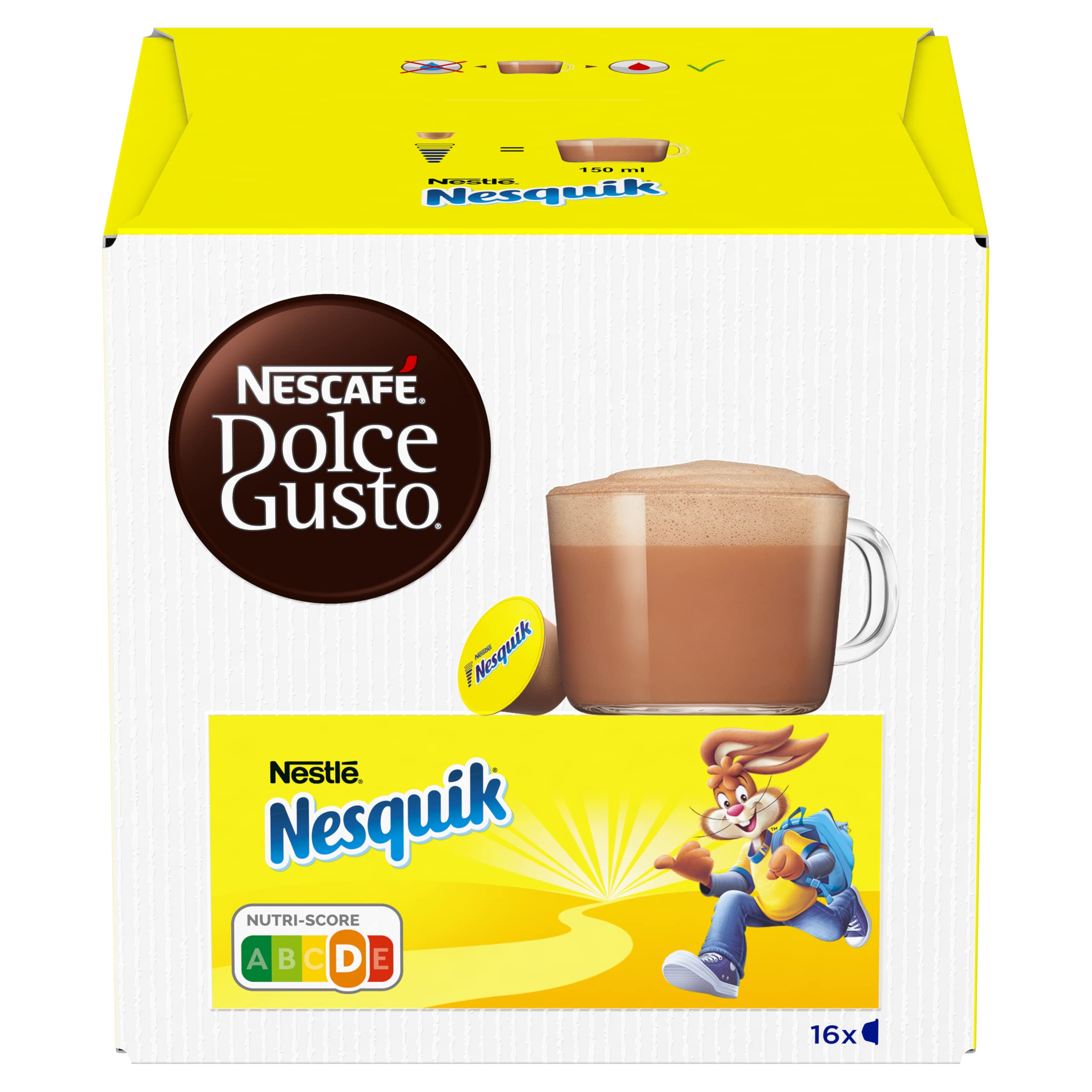 Dolce Gusto NESCAFÉ Café con Leche - x3 pack de 30 cápsulas - Total: 90 cápsulas & Dolce Gusto NESCAFÉ NESQUIK- x3 pack de 16 cápsulas - Total: 48 cápsulas