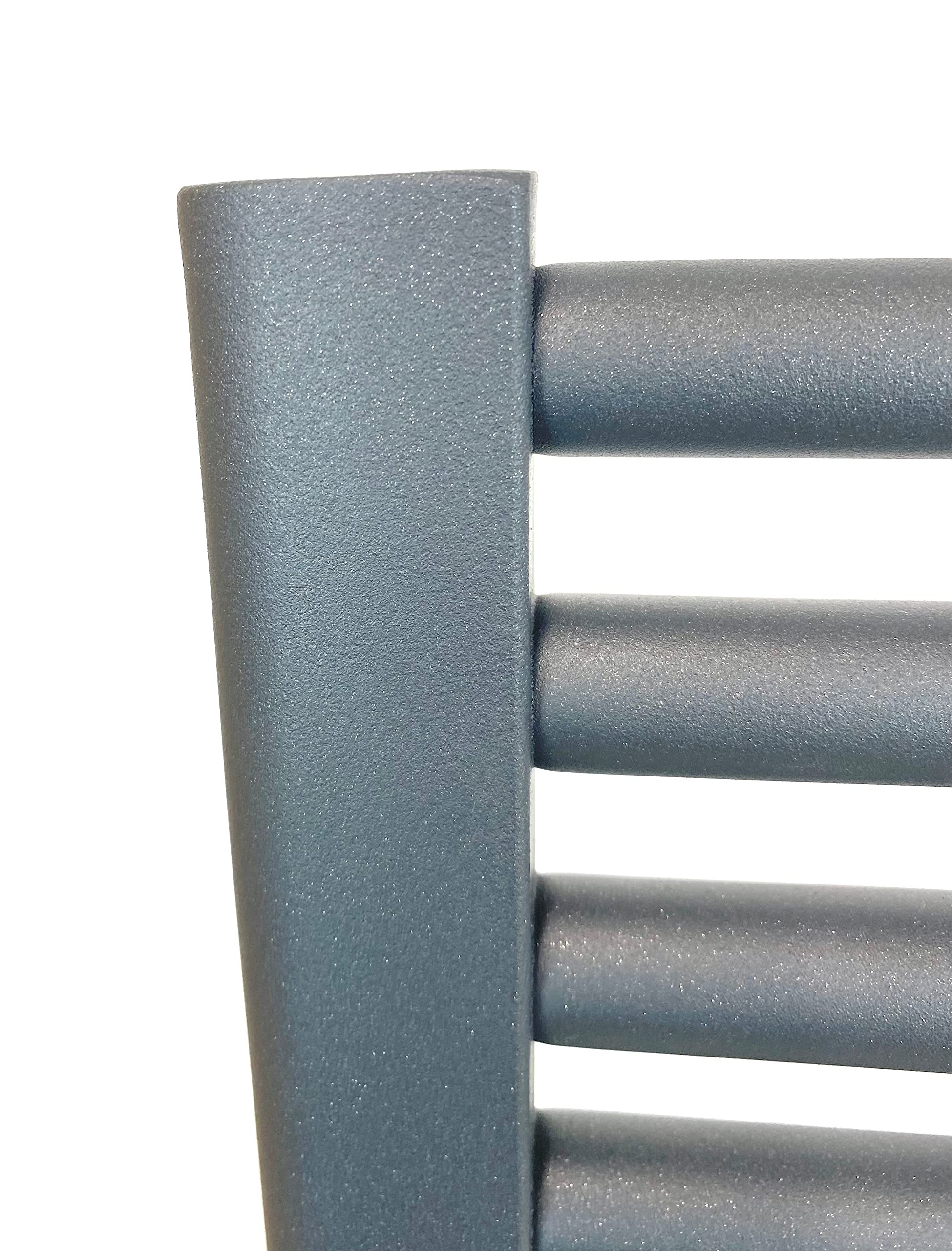 Toallero Calefactor Recto Antracita 400 mm de Ancho x 800 mm de Alto, radiador de Toallas de calefacción Central Plana