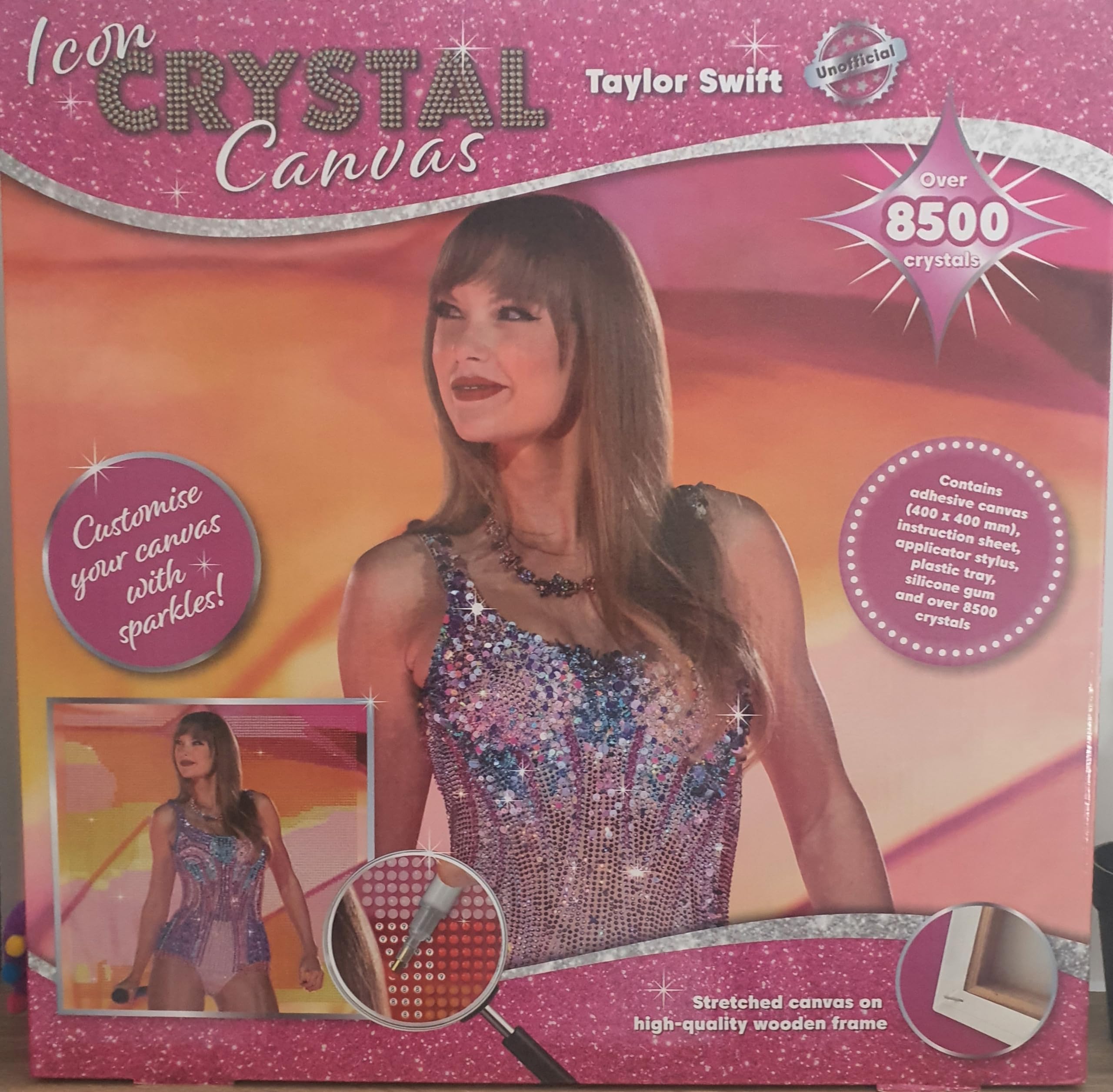 Unofficial Taylor Swift Crystal Canvas Kit: Amazon.co.uk: Bookoli