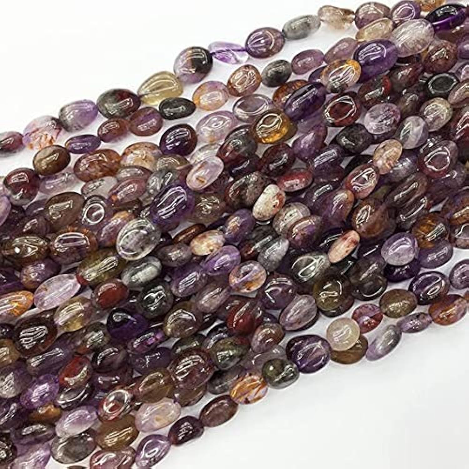 Perles Cacoxénite minéraux naturels en pépites 7-9mm pour enfilage et loisirs