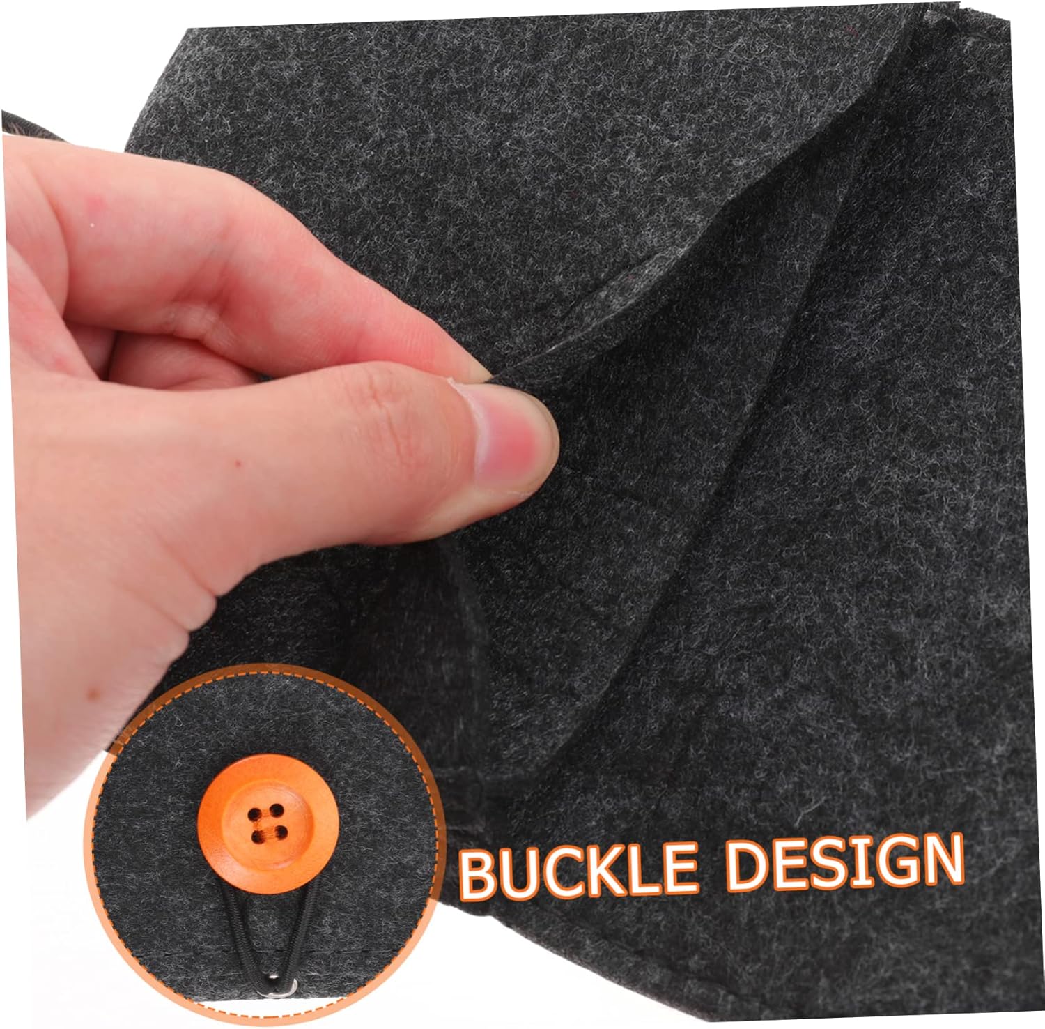 10pcs Storage Pouch Compact Felt Organizer for Bottles for Travel and Home Use Holds Small Items