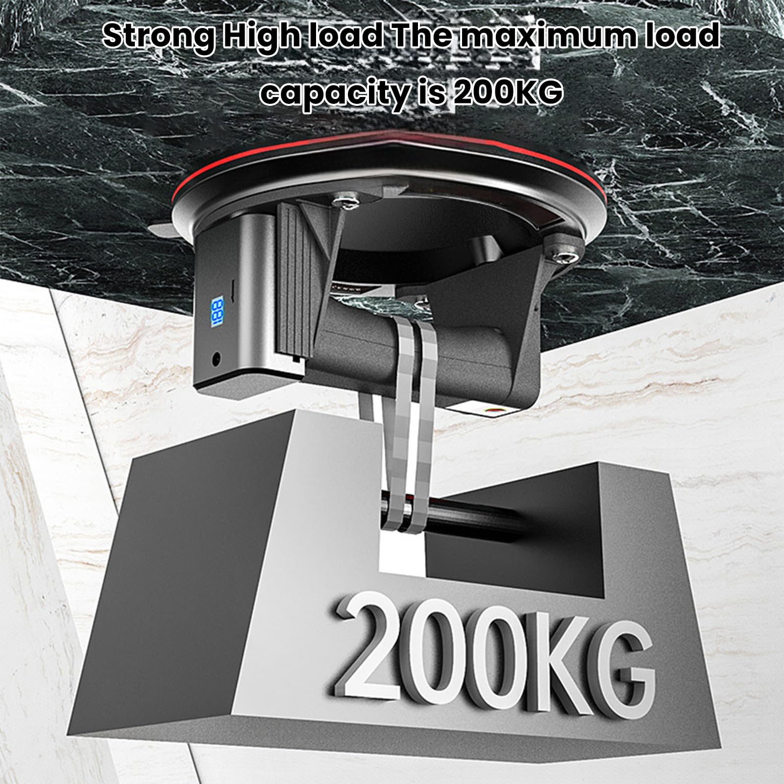 Elektrische zuiglifter inclusief 4 accu's, glaslift met manometer, max. 300 kg, 200 mm vacuüm zuignap, tegellift met doos, glaszuiger, zuignappen, voor laminaat, tegels, glas, marmer Elektrische zuiglifter inclusief 4 accu's, glaslift met manometer, max. 300 kg, 200 mm vacuüm zuignap, tegellift met doos, glaszuiger, zuignappen, voor laminaat, tegels, glas, marmer