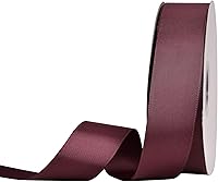 Vista 140 de Rollo de cinta de grogrén sólido YAMA de 5/8 pulgadas - 25 yardas para cintas de envolver regalos, blanco