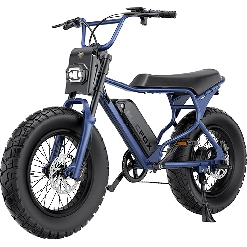 MACFOX X7 Electric Bike for Adults, 750W EBike with Hydraulic Brakes, 48V 13Ah Removable Battery 30 Mile Range, Upgraded 20x5.0 Rear Fat Tire for School/City/Town Commuting (UL2849 & Class-2)