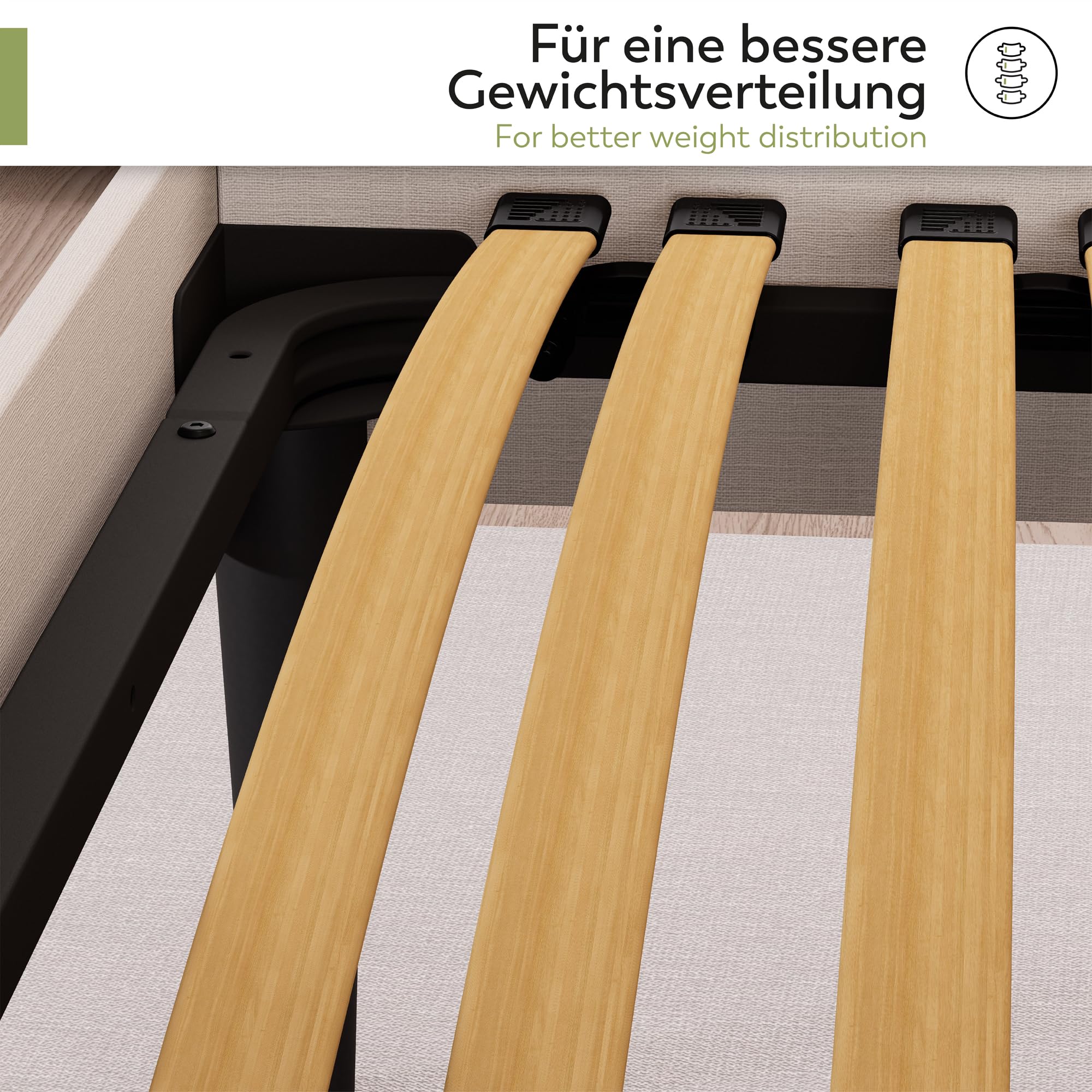 i-flair Tellerlattenrost 140x200 cm Harry Ergo IF80