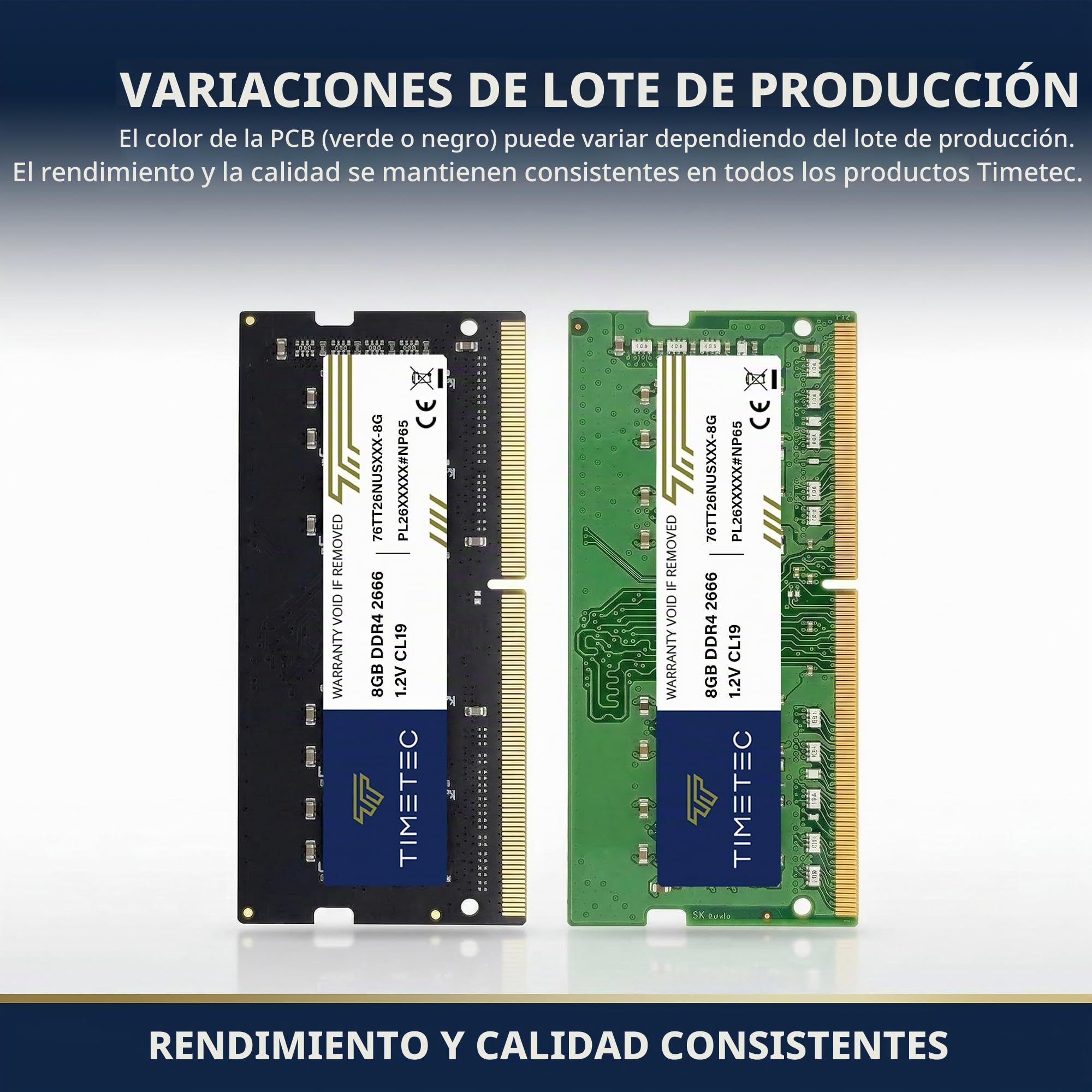 Timetec Premium 16GB Kit(2x8 GB) DDR4 2666 MHz (PC4-2666V) PC4-21300 SODIMM – Sin ECC, sin búfer, 260 Pines, 1,2V CL19, Memoria para portátiles, notebooks, Mini PC y Ordenadores Todo en uno.