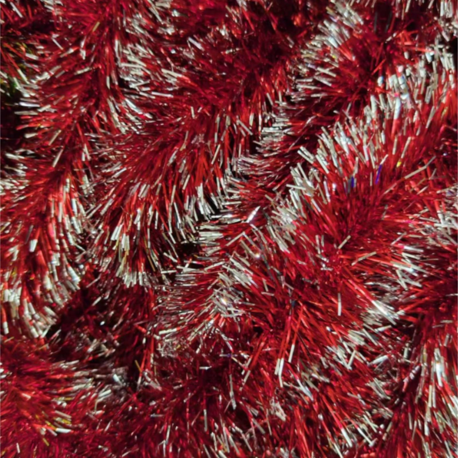 Lametta Weihnachtsbaum 6,5 Fuß Lange Weihnachts-Lametta-Girlande for Drinnen Und Draußen – Partyzubehör Girlande Weihnachten(Gold)