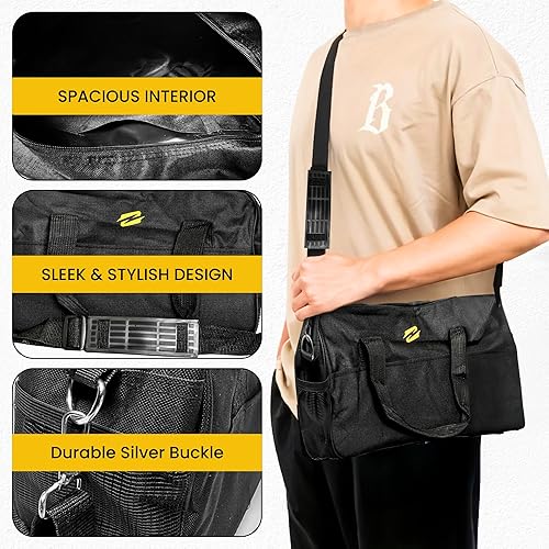 Miniatura 6 de Pequeña bolsa de gimnasio para mujer Bolsa deportiva compacta e impermeable para entrenamiento, viajes o yoga Bolsa de fitness ligera con bolsillo