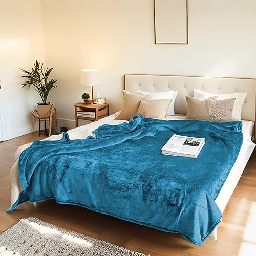 Miniatura 24 de Manta térmica eléctrica de 72 x 84 pulgadas, tamaño matrimonial, tela de franela y sherpa de doble cara, 6 ajustes de calor y 1-10 horas de apagado