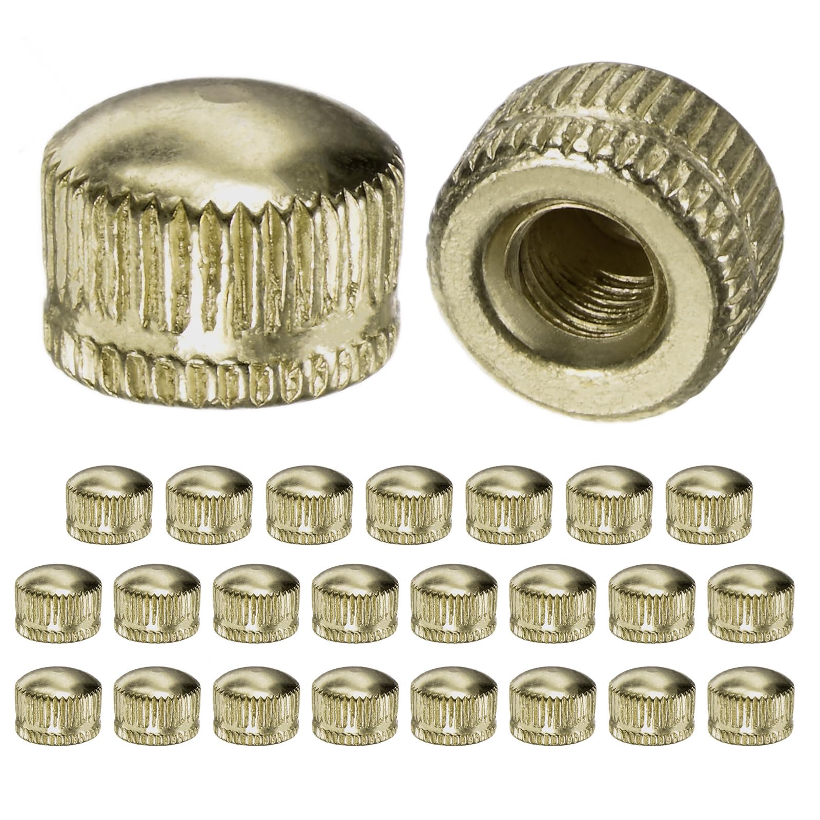 M METERXITY 25-Pack Threaded Cap Nuts