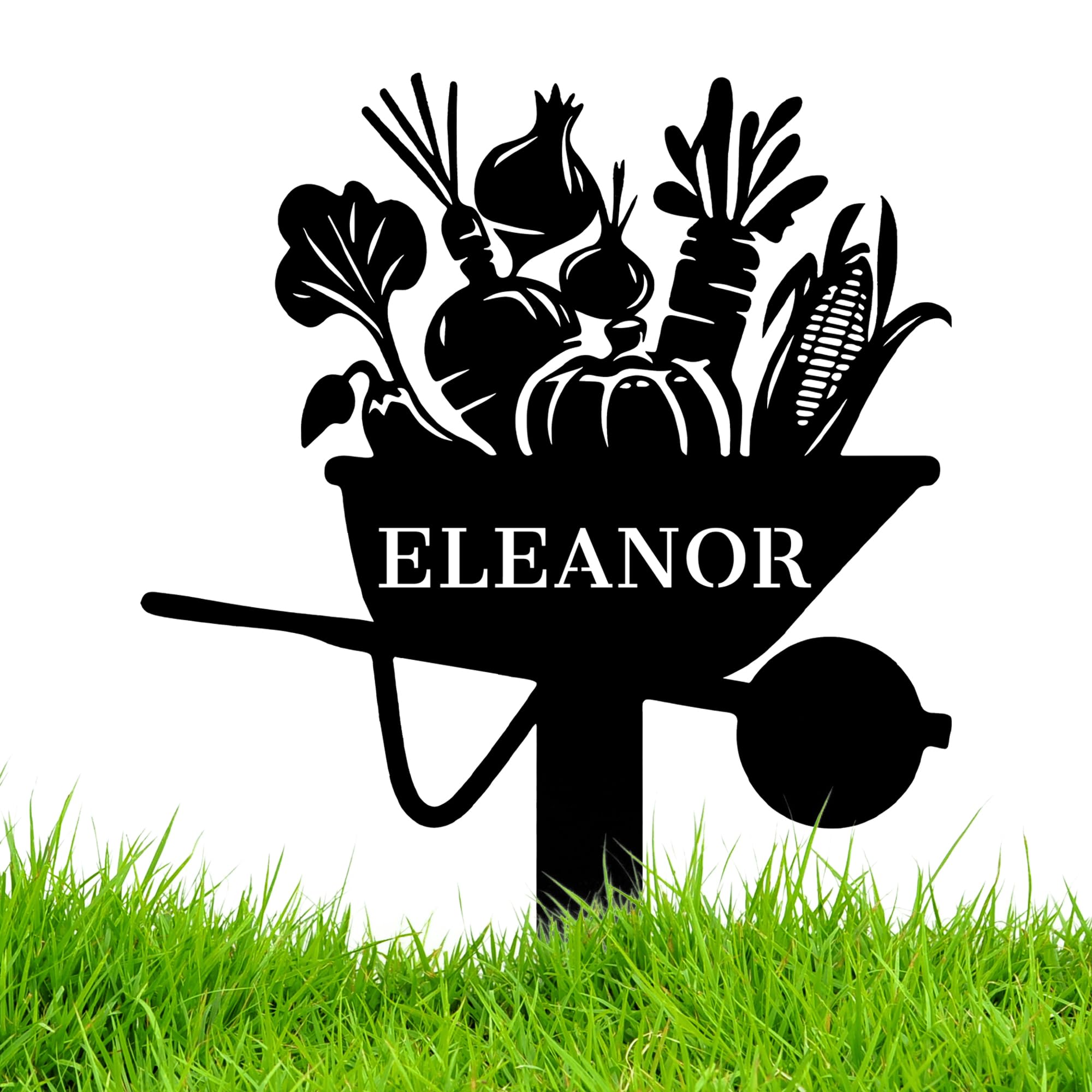 Personalized Garden Stake Metal Sign, Custom Sign Outdoor Metal, Outdoor Lawn Decor Sign, Personalised Street Sign with Stake, Gardening Decor Gifts for Gardeners