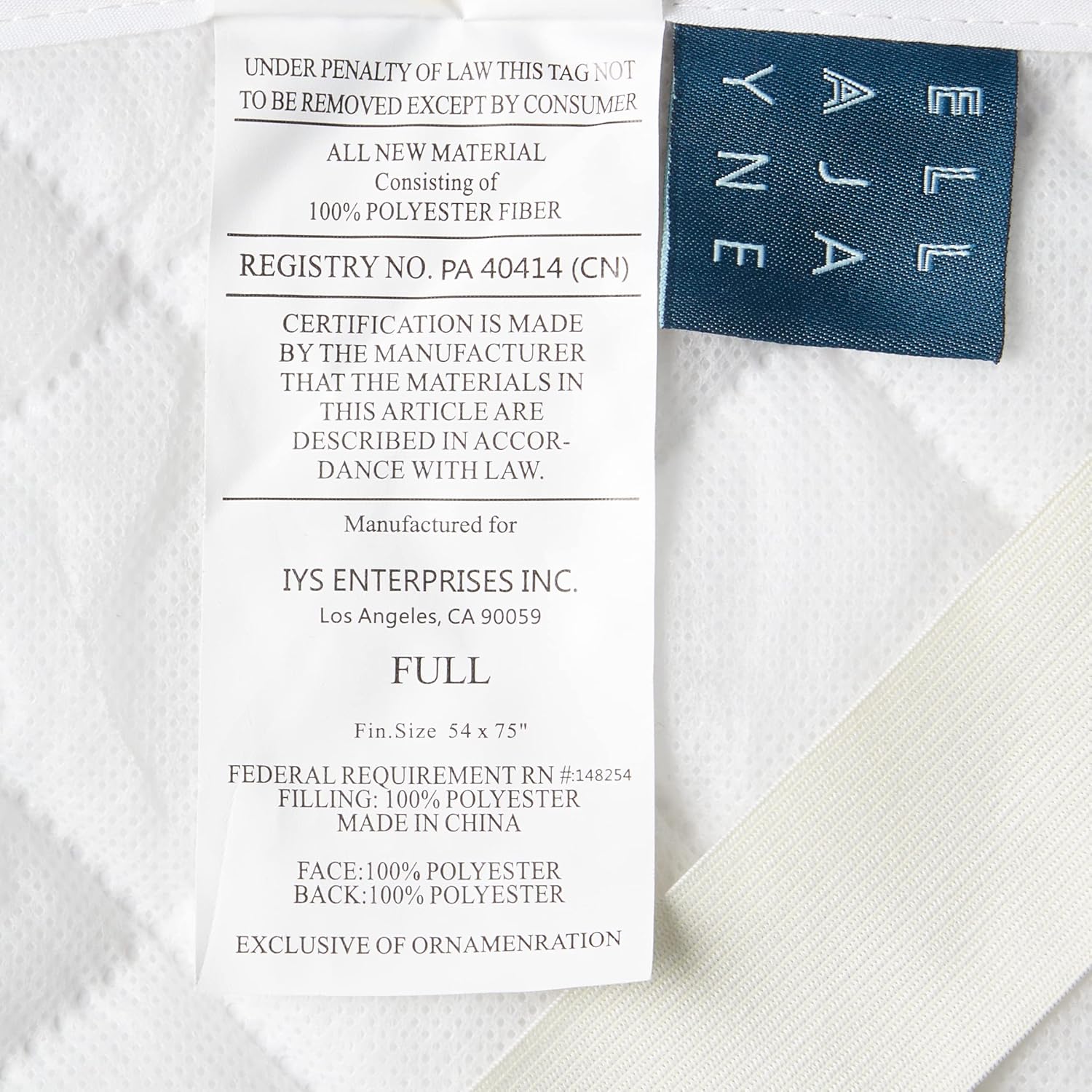 Classic Quilted Mattress Pad, White, Full