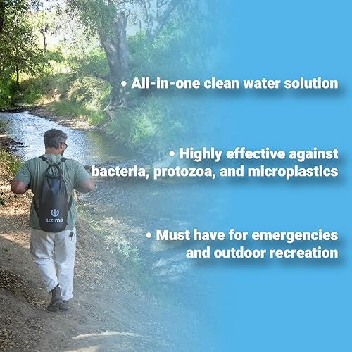 Miniatura 3 de Uzima Sistema de mochila UZ-BP bolsa de agua por gravedad que proporciona recolección, almacenamiento, filtración y transporte todo en uno capacidad