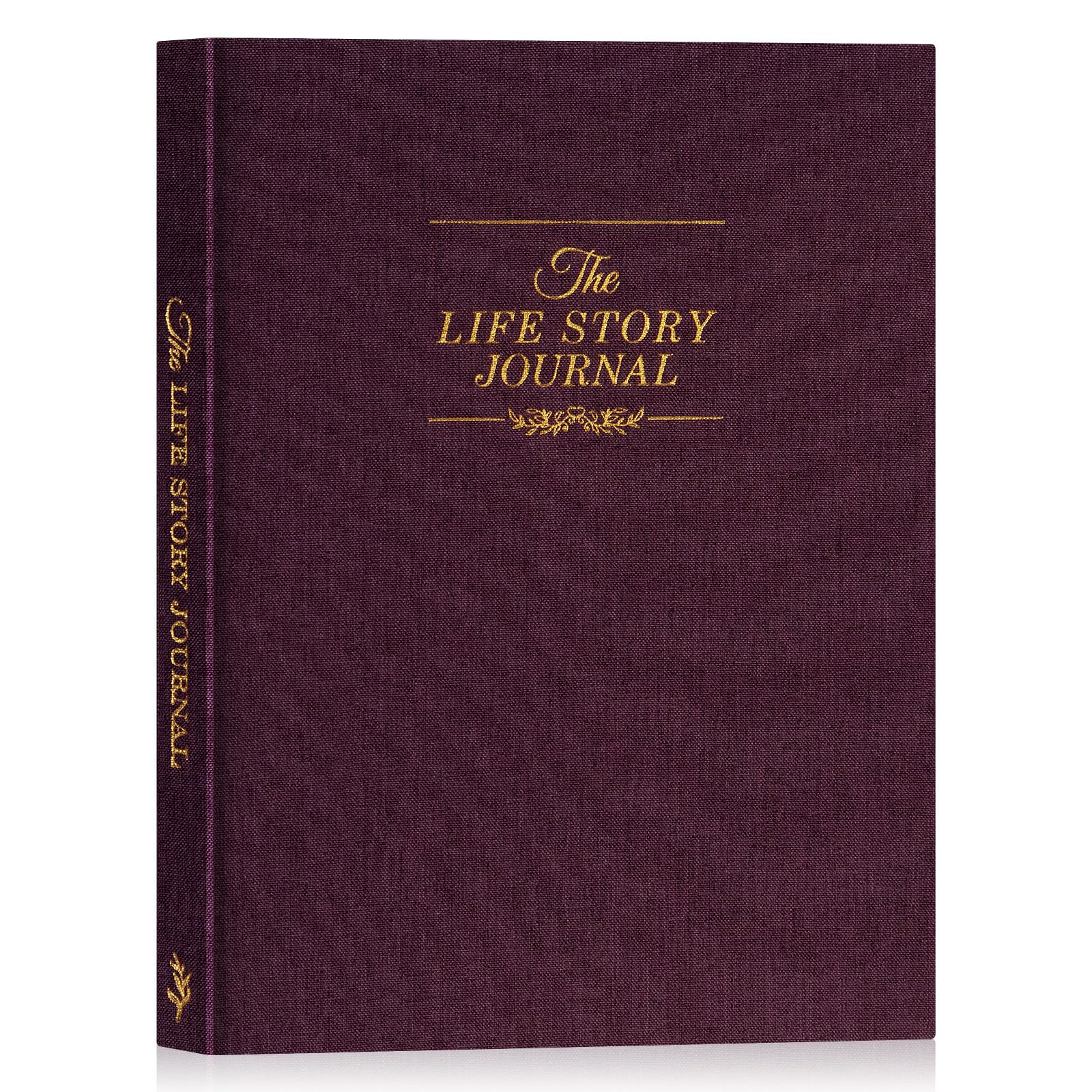 Lanpn Grandparents Life Story Journal Book with Prompts, Linen Legacy Journal Mom Dad Story Memory Keepsake Journal