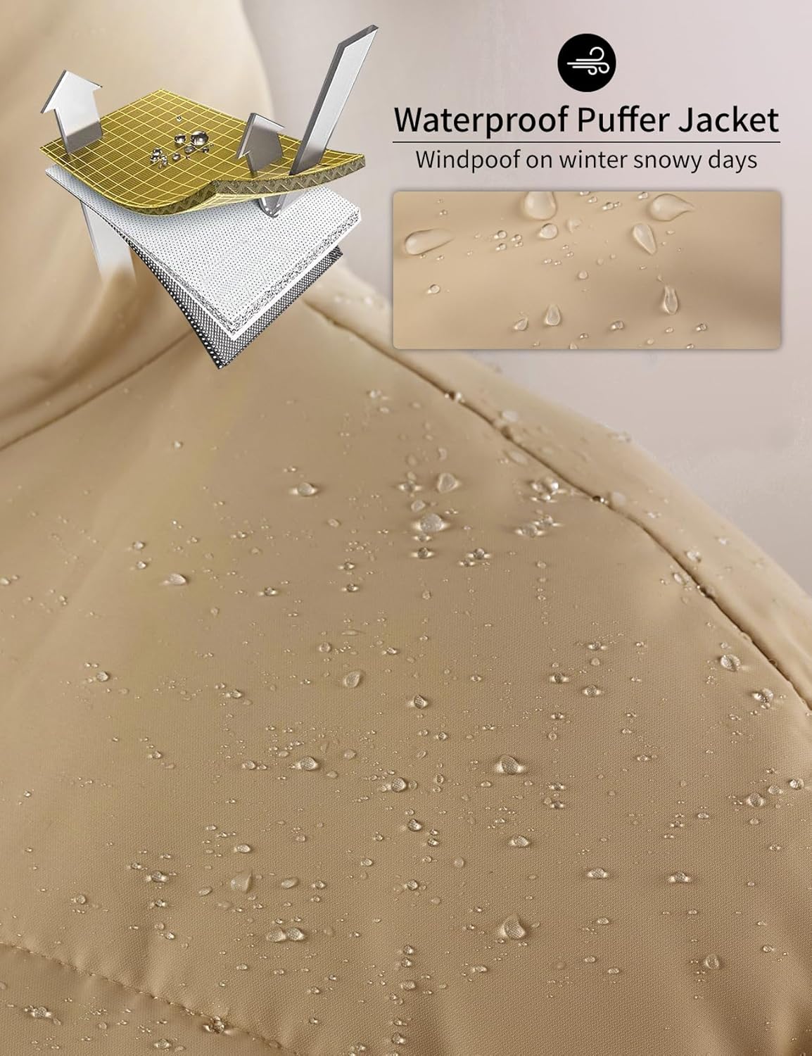 Gihuo Women' s Cropped Puffer Jacket Padded Long Sleeve Bubble Coats Winter Warm Puffy Outerwear - Image 6