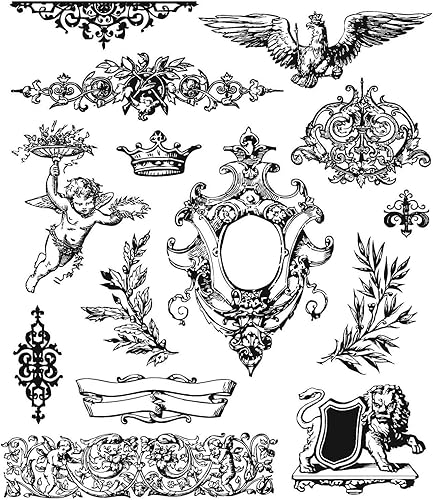 Miniatura 2 de Tim Holtz - Sellos Anon Cling RBBR Set de sellos ELEM, elementos urbanos