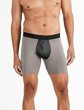 Terramar Mens Performance Pro Jersey Wind Boxer Brief 3"