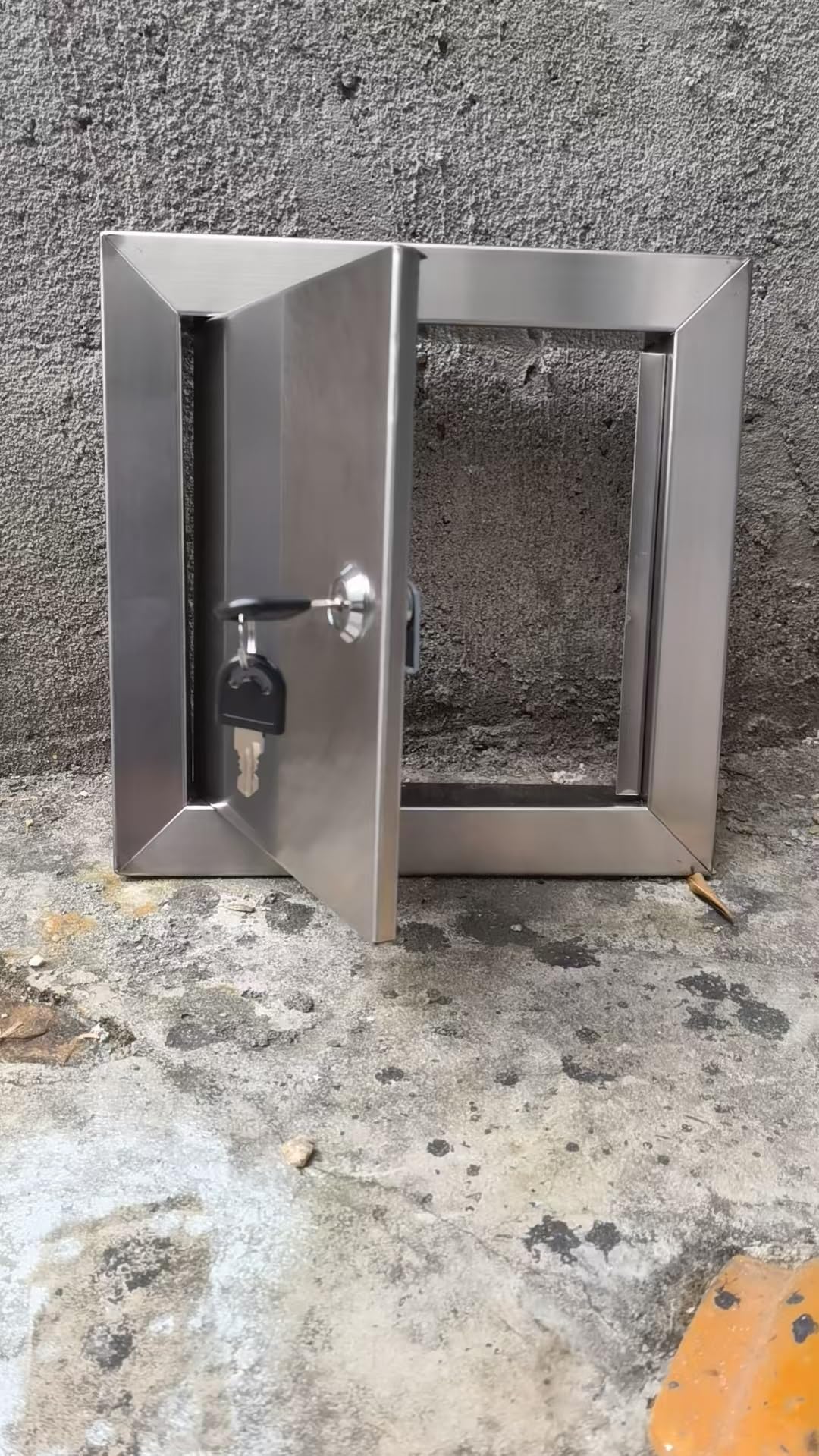 Trampilla Pladur Panel De Acceso Exterior De Acero Inoxidable, Puerta De Acceso Personalizable para Azulejos, Sin Juntas, Placa De Cubierta para Orificios De Baño Y Cocina(8x8inch/200x200mm)
