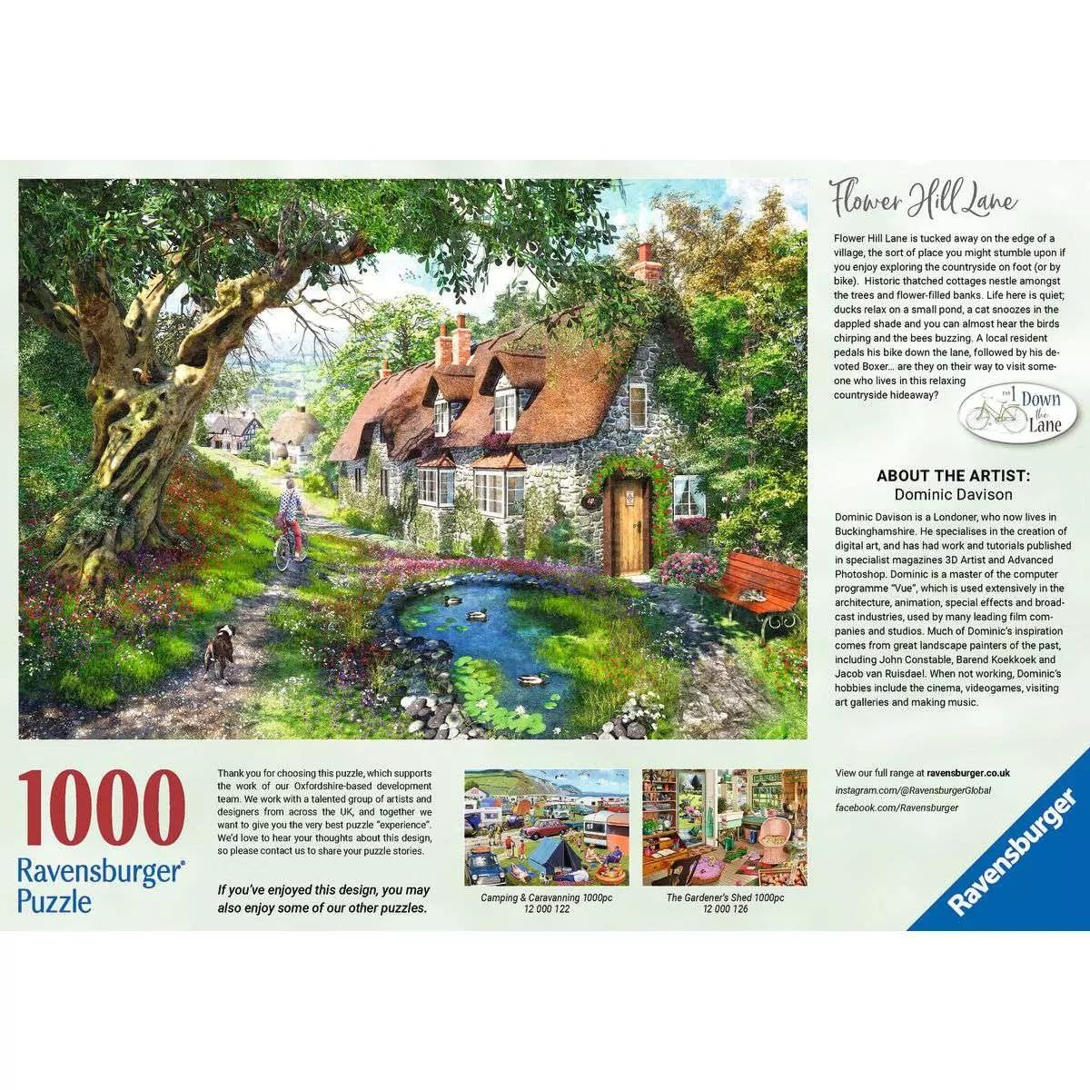 Ravensburger Adult Puzzles Flower Hill Lane - Ages 12+ : Amazon.co