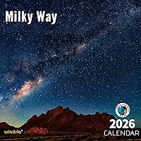 Vista 15 de Calendario de pared 2026, calendario 2026, julio de 2025 a diciembre de 2026, calendario de pared Aurora, 12 x 24 pulgadas abierto, página completa