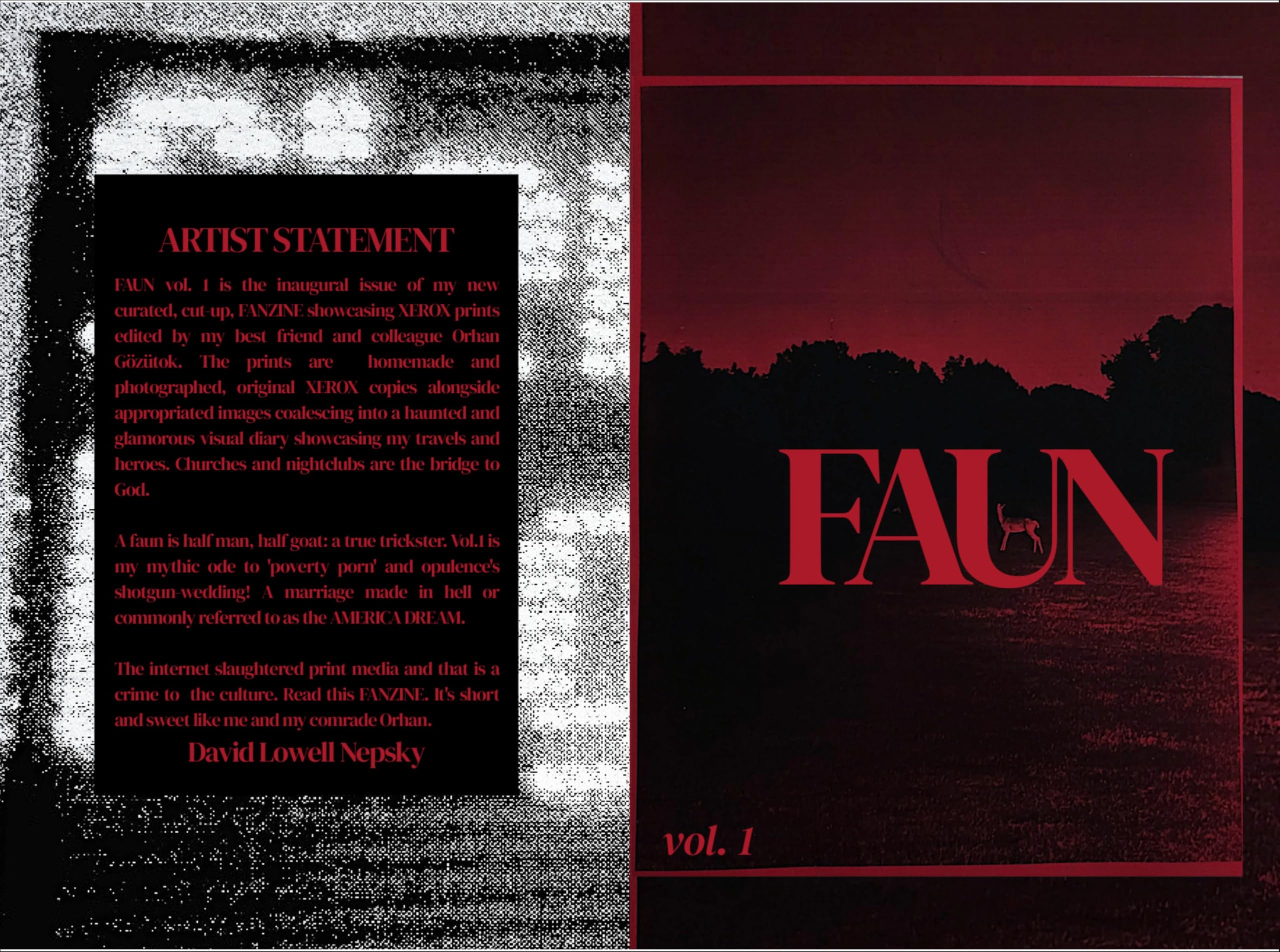 Magazine FAUN Vol. 1 avec illustrations exclusives sur l'homme-bouc