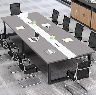 Moderner Konferenztisch – Kratzfester Büro-Tisch mit Metallbeinen, perfekt für Sitzungssäle und kollaborative Räume, stilvoll & Design
