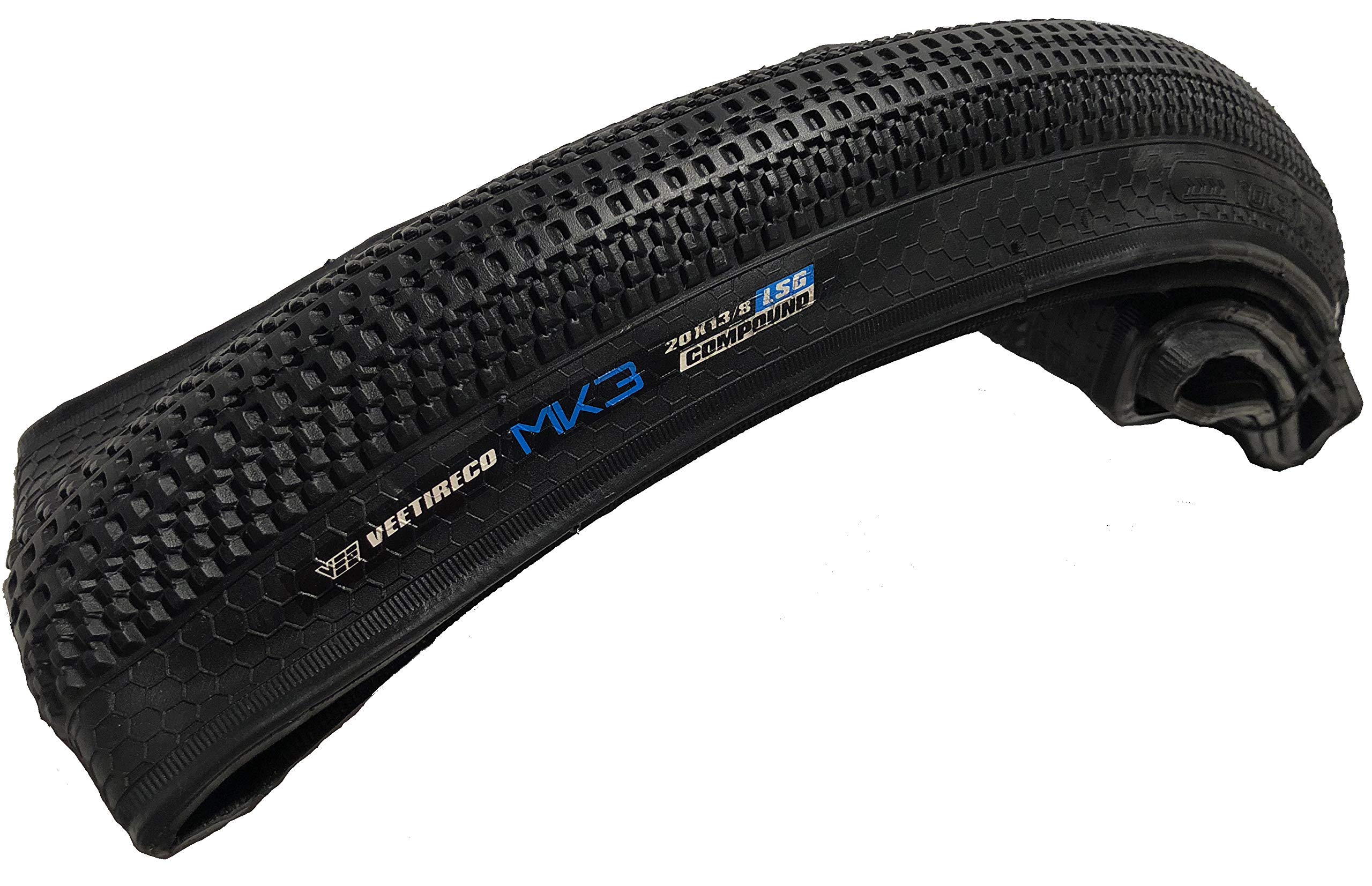 Amazon.com : Vee Rubber Bmx Mk3 Folding Tire, Black, 20 x 1 3/8