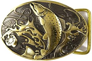 Handcrafted Trout Belt Buckle - A Fisherman's Delight