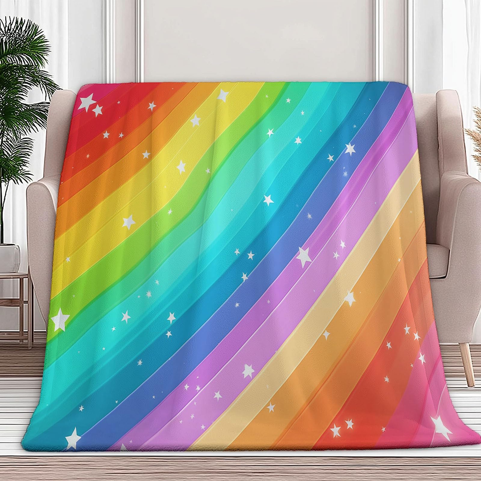 Couverture polaire flanelle 130x170 cm jeté de canapé microfibre doux