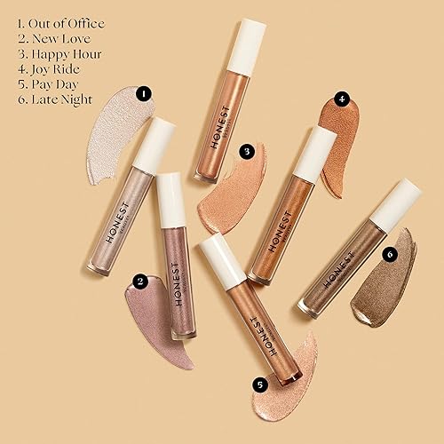 Miniatura 4 de Honest Beauty Tinte de tapa Eye Catcher  Sombra de ojos líquida ligera  Vegano + libre de crueldad  Día de pago, 0.12 onzas líquidas
