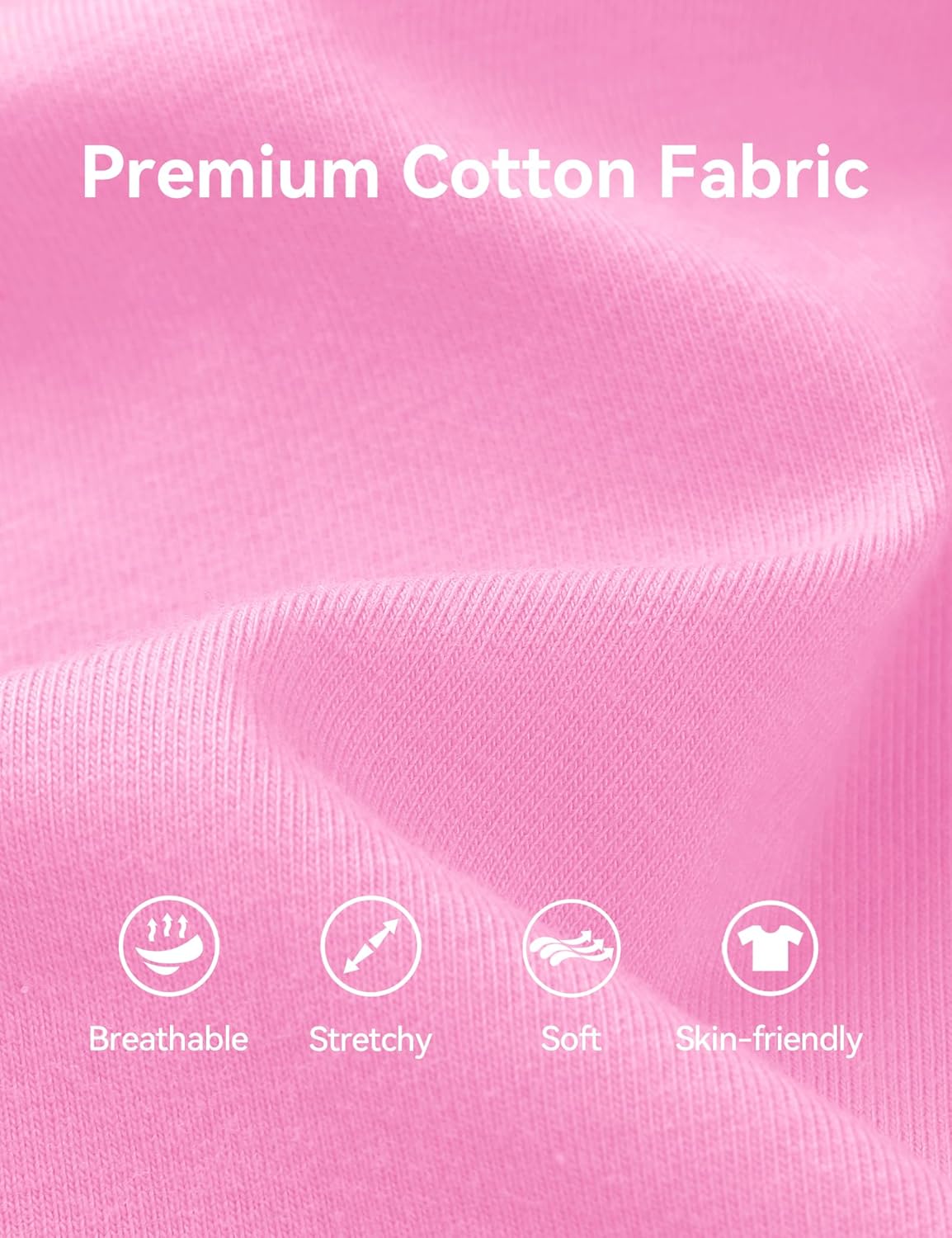 KEREDA 3 Pack Girls Long Sleeve Shirts Soft Cotton Crewneck Plain Tops Tees Clothes for Kids Tween - Image 6