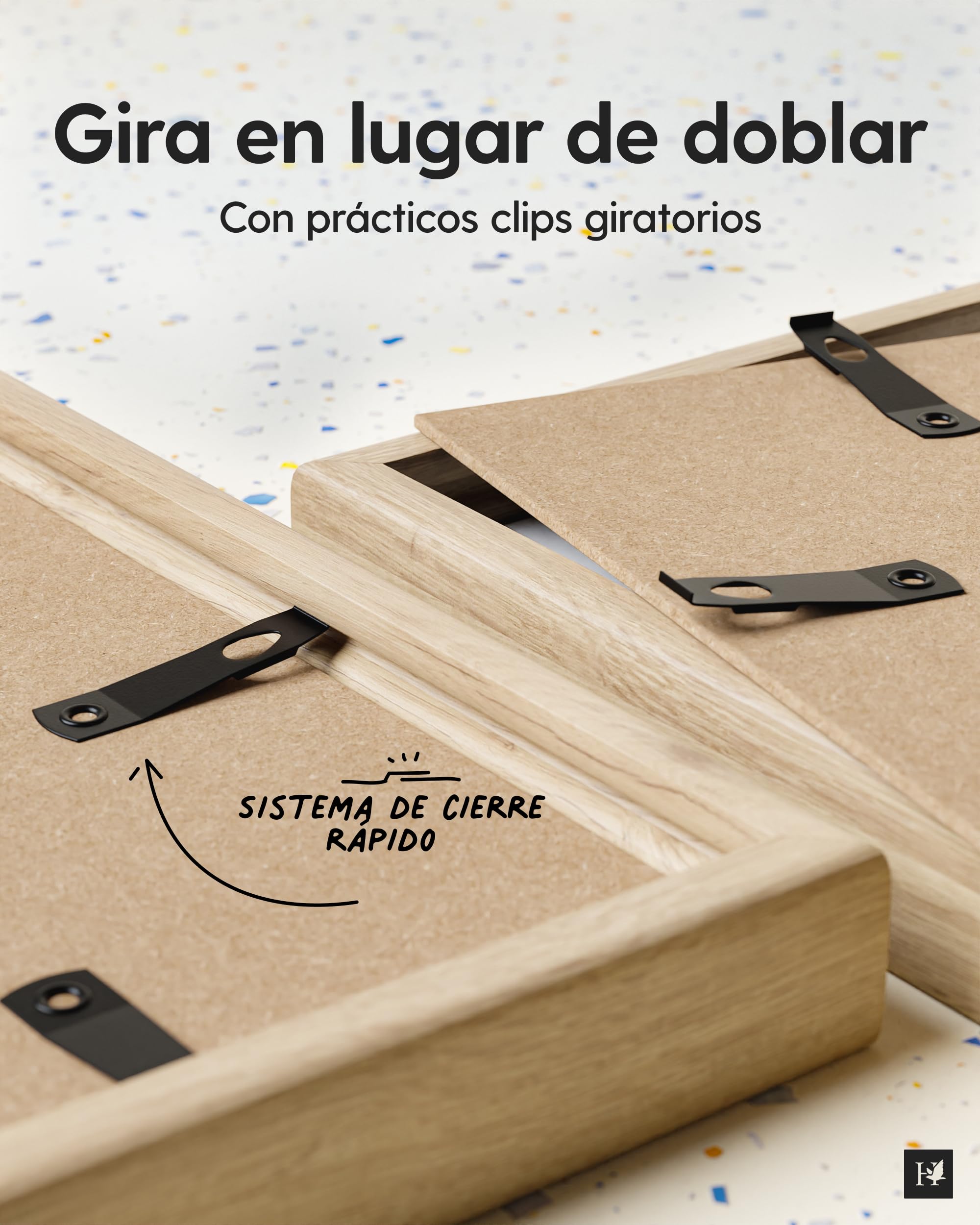 Heimlich® - Fotolijst - A4 21x30 cm, grenenhout, eikenkleur, 2-pack - Document Certificaat Diplomalijsten met plastic hoes - Wandmontage of tafelbladweergave