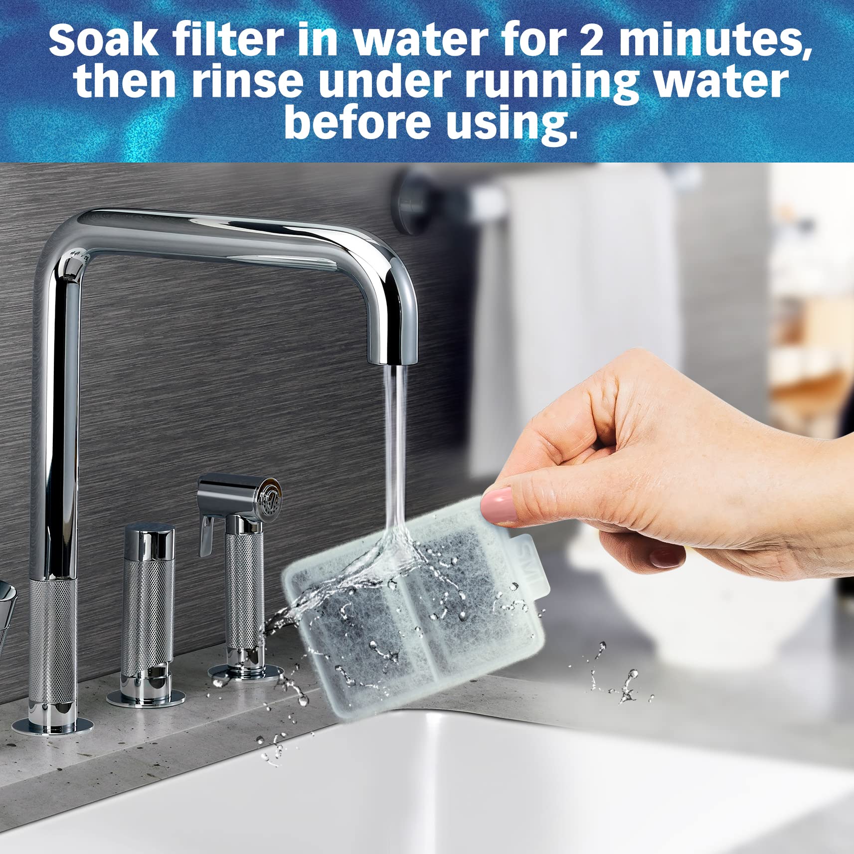 PET STANDARD Filtro de agua pequeño de repuesto compatible con fuente automática Whisker City para mascotas, paquete de 10