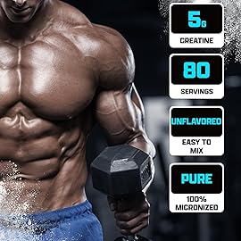 Nutrex Research Ultra Pure Creatine Monohydrate Powder Unflavored | 5G Micronized Creatine Powder for Muscle Gain, Strength, Endurance and Recovery, 80 Servings