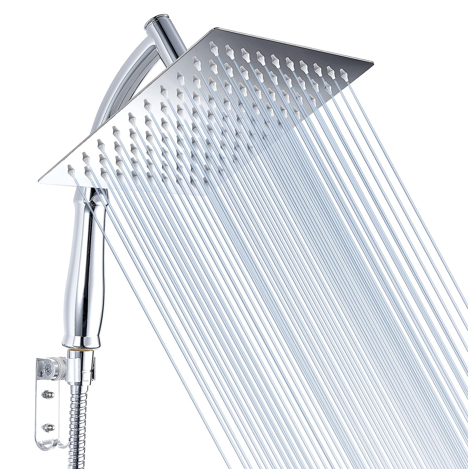 Voolan Rain Shower Head with Handheld Shower Arm, High Pressure Hand Shower Heads Made from Stainless Steel