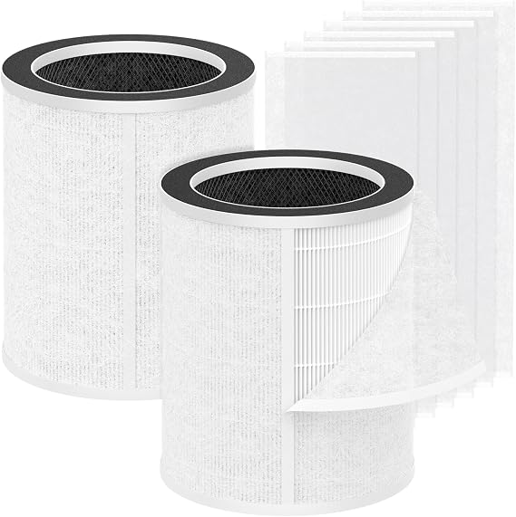 2-Pack Replacement Filter for Sterra Paws/Breeze Pro Air Purifier Includes 6 Electrostatic Non-Woven Pre-Filter Sheets