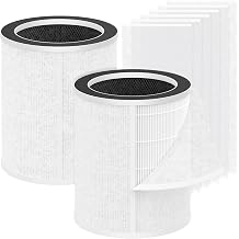 2-Pack Replacement Filter for Sterra Paws/Breeze Pro Air Purifier Includes 6 Electrostatic Non-Woven Pre-Filter Sheets