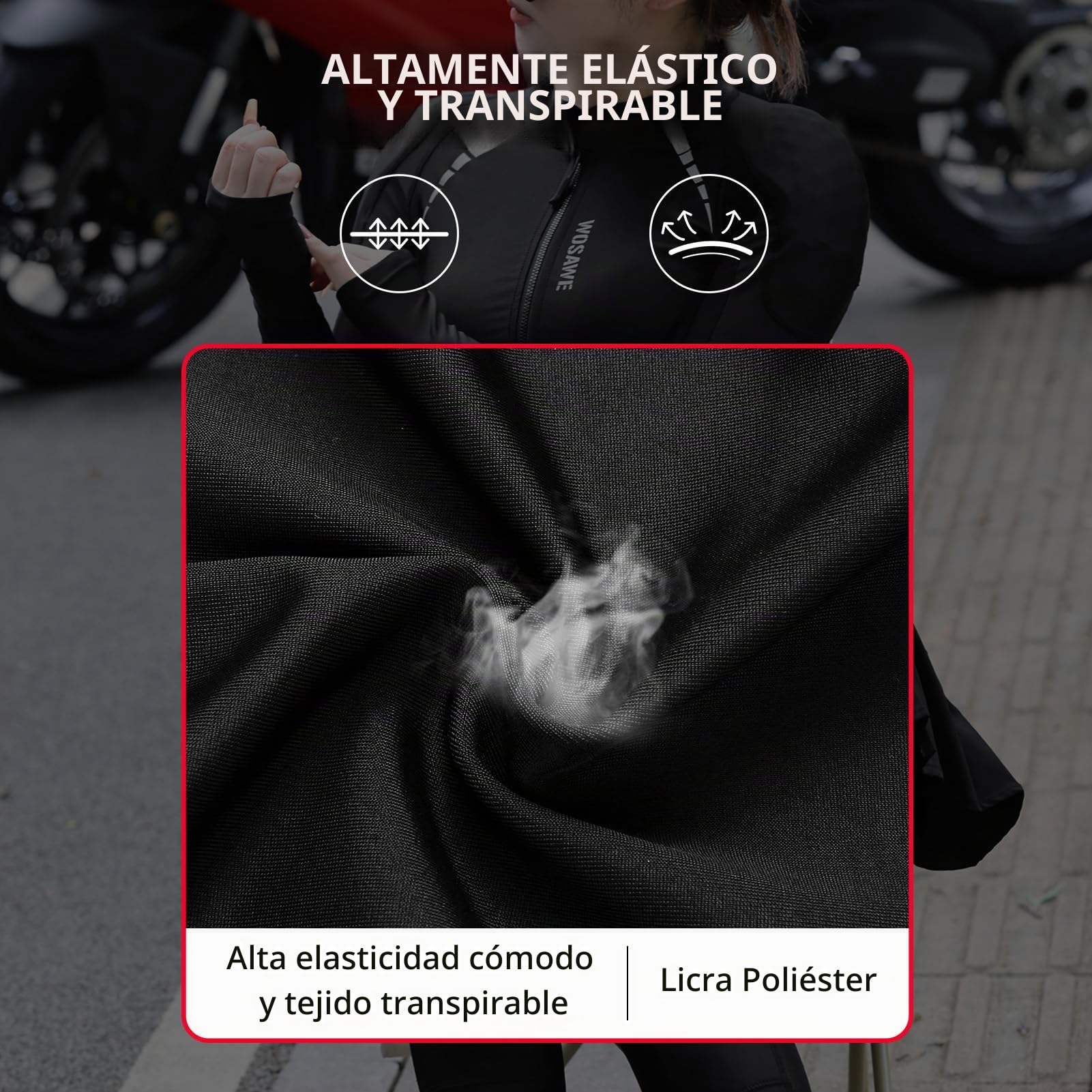 Lixada Chaqueta blindada de Motocicleta, Chaqueta de Moto para Mujer con protección y certificación CE2, Chaqueta de Malla de Alta Visibilidad para Mujer, Chaqueta de Moto de Malla, Chaqueta blindada