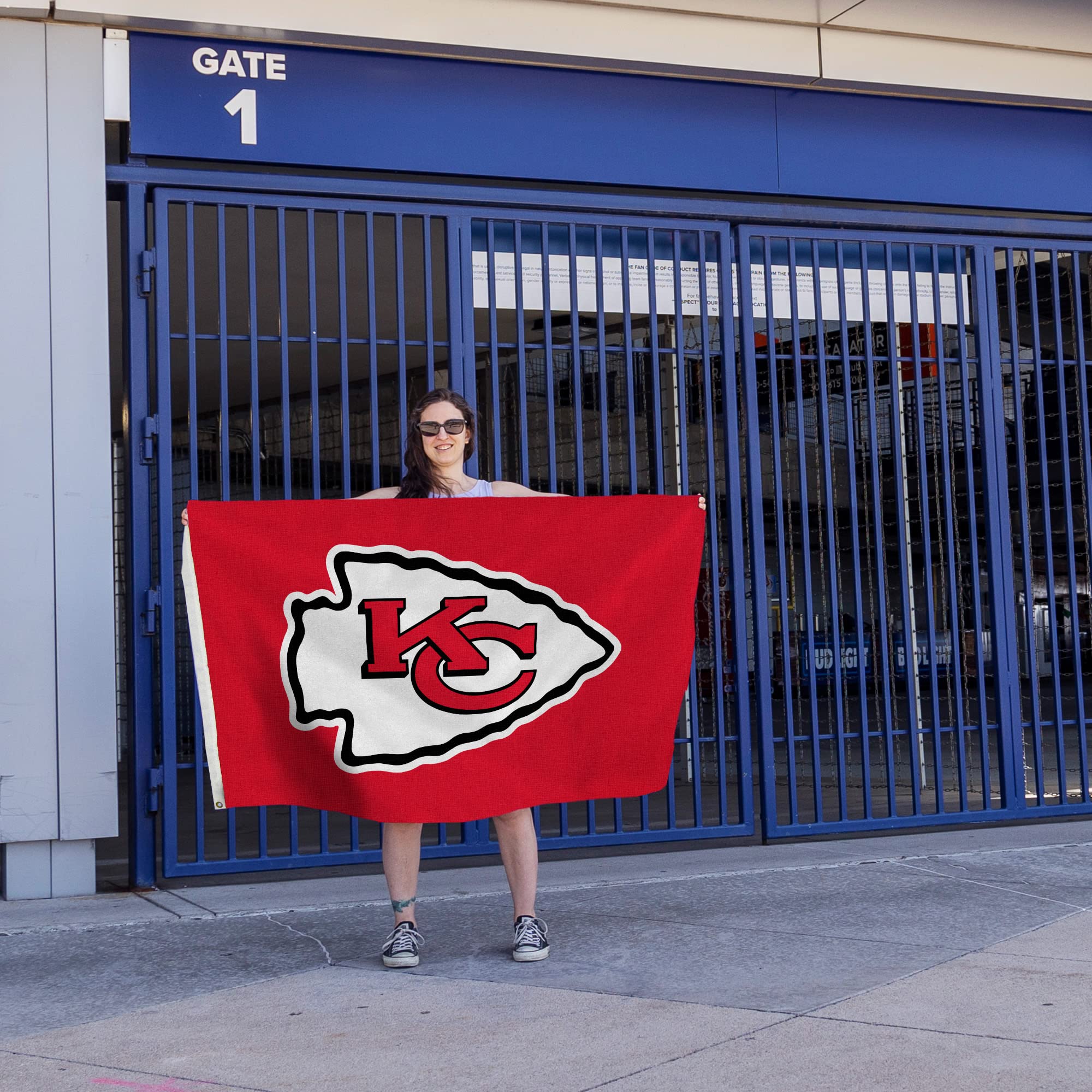 Rico Industries Drapeau de la NFL pour intérieur ou extérieur, décoration d'intérieur, Standard, bannière à Simple Face, 91 x 152 cm