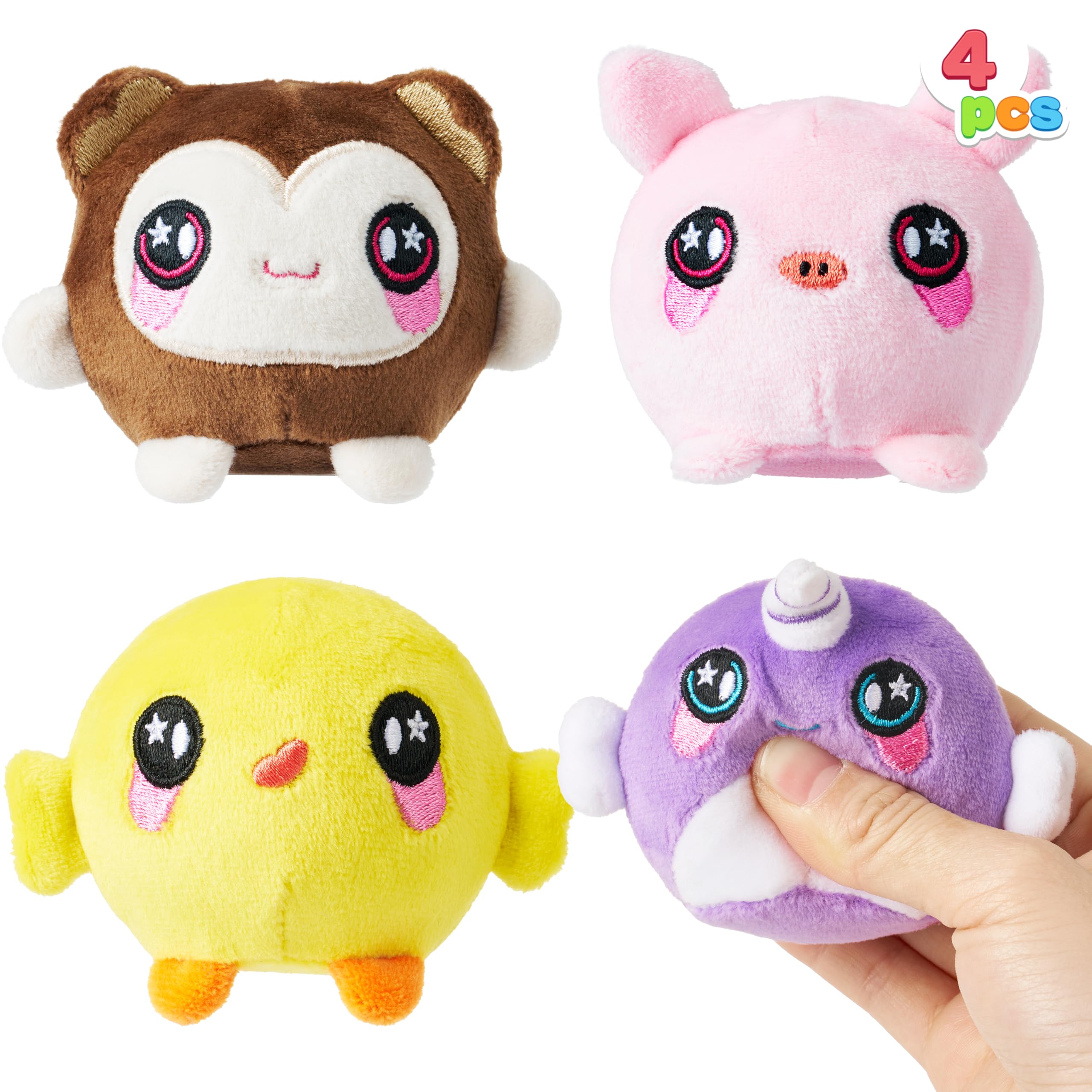 JOYIN - Juguetes de peluche para apretar, 6 unidades