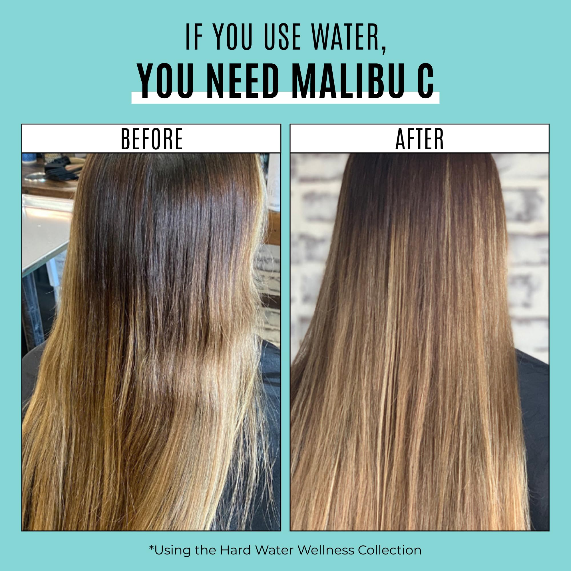 Malibu C Hard Water Hair Clarifying Shampoo - Travel Size Sulfate Free Chelating Formula for Build Up & Scalp Detox - Removes Minerals Prevents Discoloration Restores Shine - Vegan Hair Care  product thumbnail 5