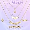 Collares en Capas NEOVISTA para Merch de KATSEYE - Collar Apilable Dorado de 18K con Dijes para Conciertos y Uso Diario, Joyería Ajustable Regalo para Mujeres Fans 3