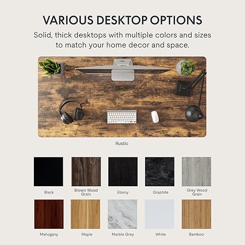 Miniatura 8 de FLEXISPOT Escritorio ajustable, escritorio eléctrico de pie, escritorio de pie para sentarse, tablero de escritorio completo para oficina en casa