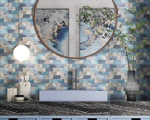 Miniatura 6 de Yipscazo - Salpicaduras de azulejos de acero inoxidable para pared de cocina